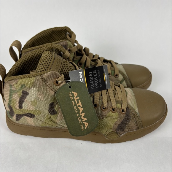 Altama Boots Men's 6 Camouflage Maritime Assault Mid Top 333000 GSA Women 7.5 - Picture 7 of 11
